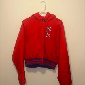 Champion Red Utility Jacket with Hood